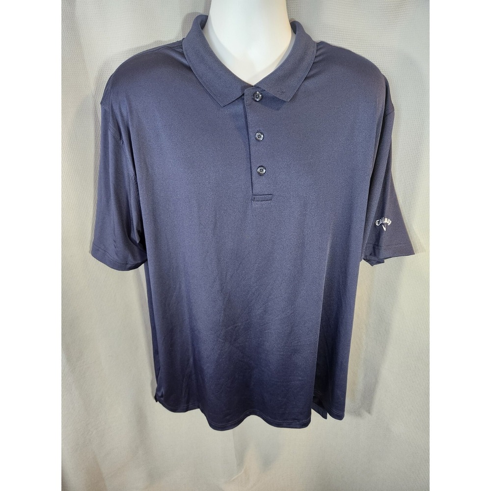 Callaway Golf Polo Opti Dri  shirt navy blue men's size XXL‎